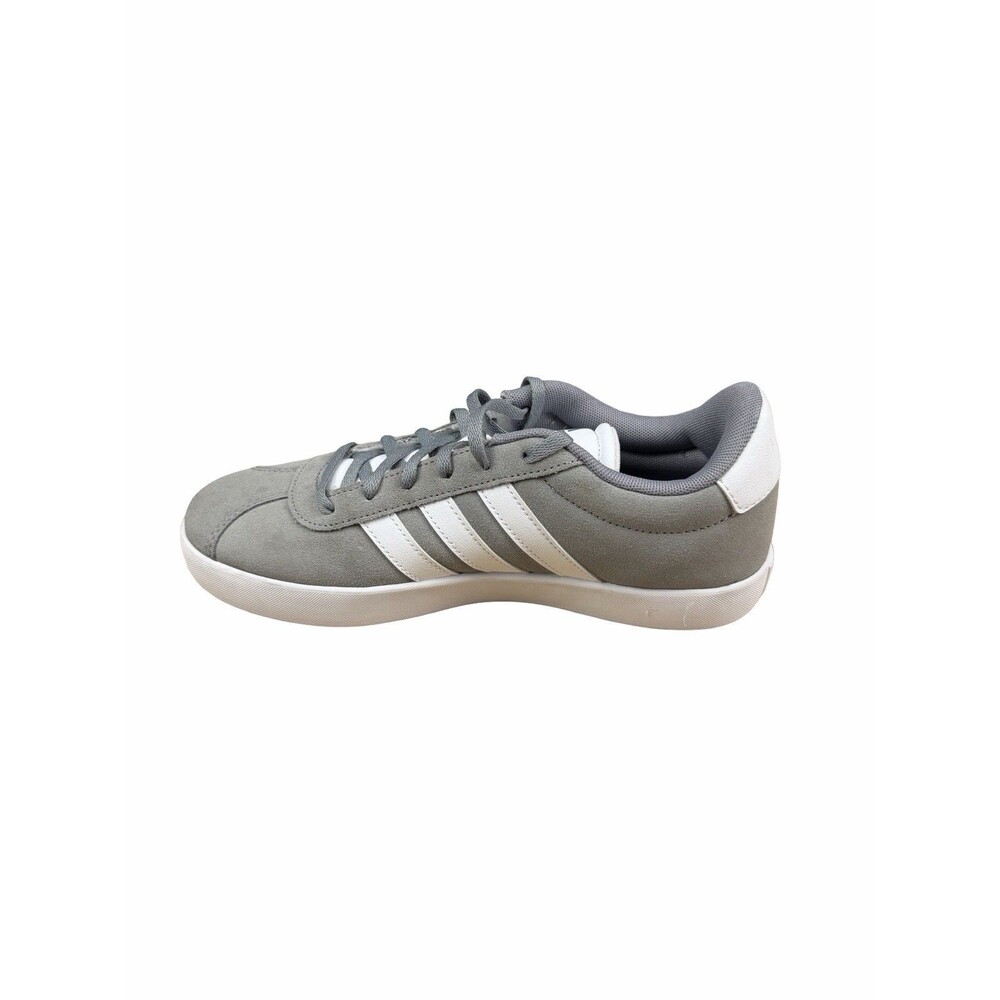Size 6 Kids Adidas ID6314 Grey White VL Court 3.0 Shoes Sneakers Women 7 Men 6 - Picture 4 of 8